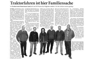 Traktorfahren ist Familiensache